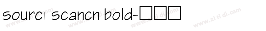 sourcescancn bold字体转换